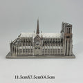 3D Metal Notre-Dame de Paris Puzzle - DIY Miniature Architectural Model Toy, Creative Desk Decor & Educational Gift