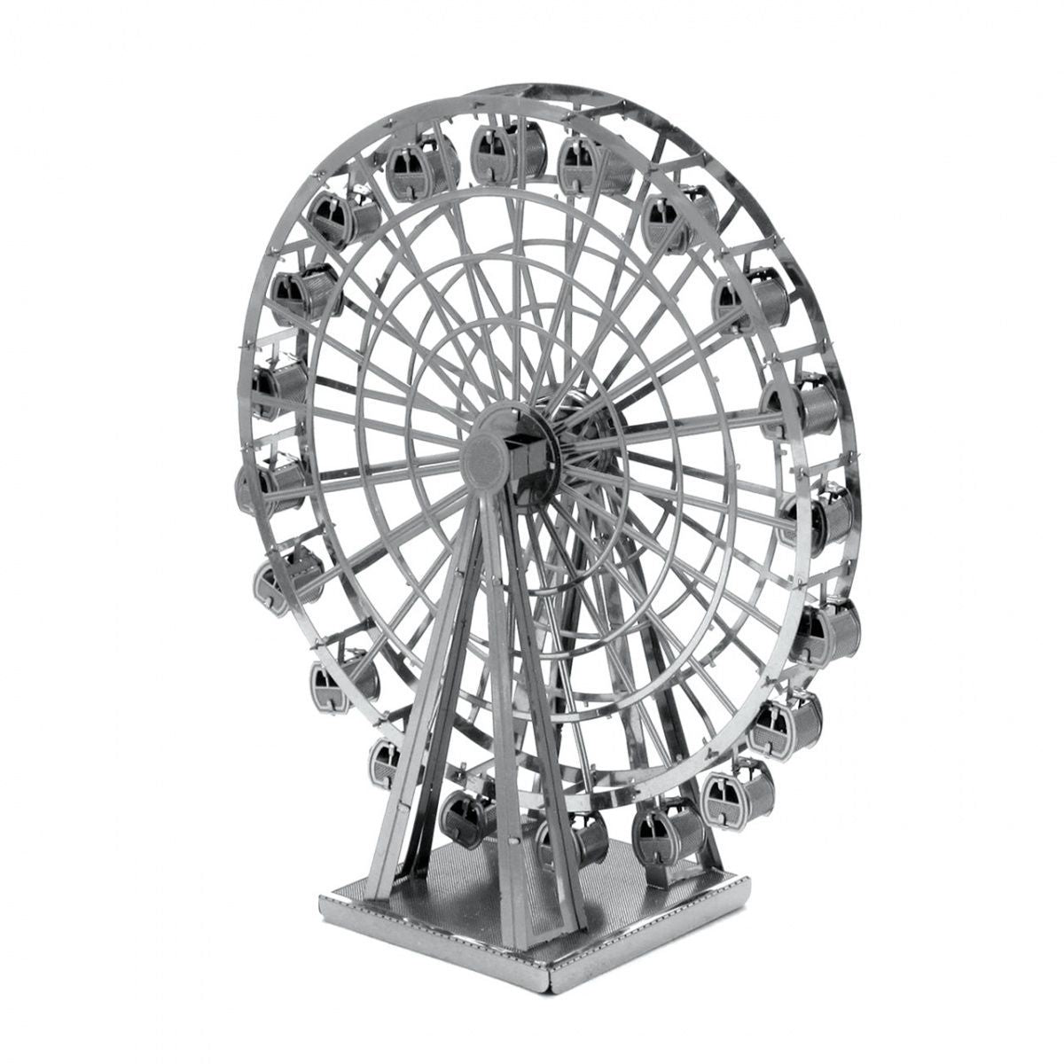 3D Metal Puzzle Ferris Wheel Model - DIY Miniature Amusement Park Craft Kit, Creative Desk Decor & Educational Toy Gift