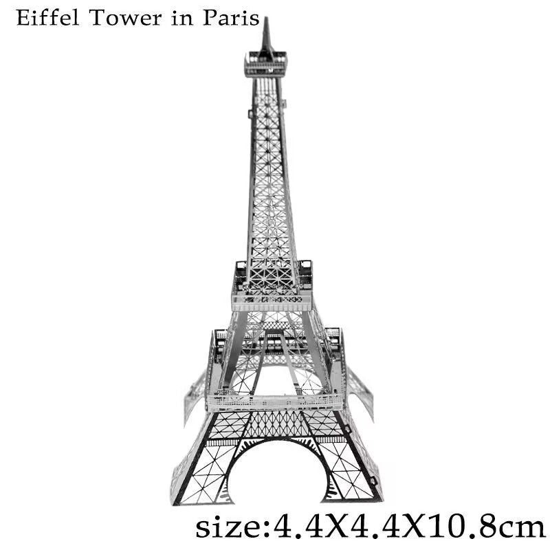 3D Metal Eiffel Tower Puzzle - DIY Miniature Architectural Model Kit, Creative Desk Decor & Educational Gift
