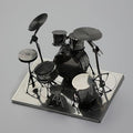3D Metal Puzzle Drum Set Model - DIY Miniature Musical Instrument Craft Kit, Creative Desk Decor & Gift for Musicians